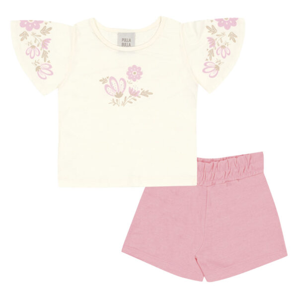 Conjunto Bege Primeiros Passos Pulla Bulla Menina - 53320-1271