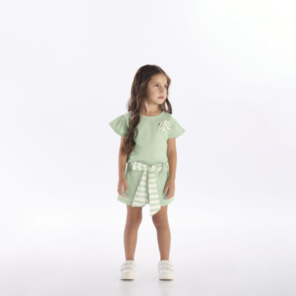 Conjunto Verde Primeiros Passos Pulla Bulla Menina - 53326-1262