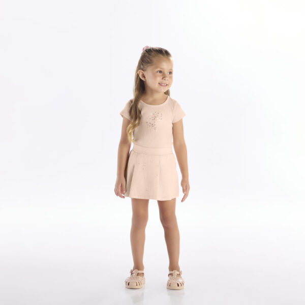 Conjunto Rosa Primeiros Passos Pulla Bulla Menina - 53328-1298