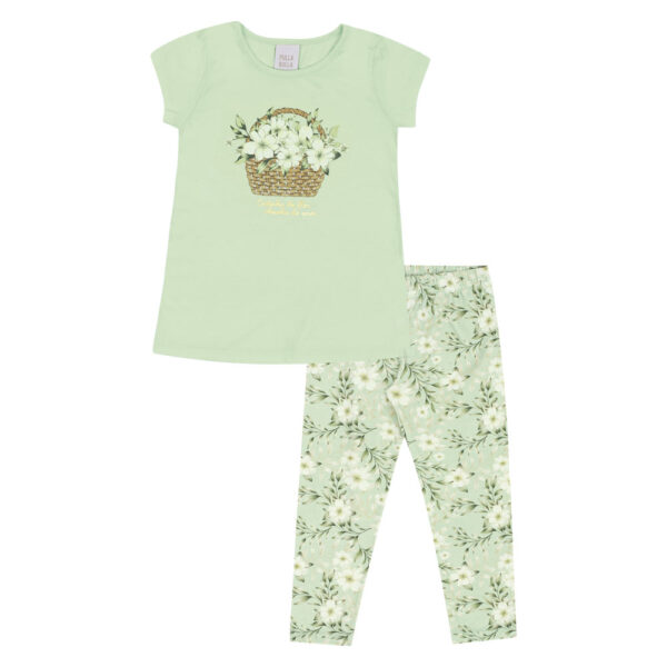 Conjunto Verde Primeiros Passos Pulla Bulla Menina - 53330-1262