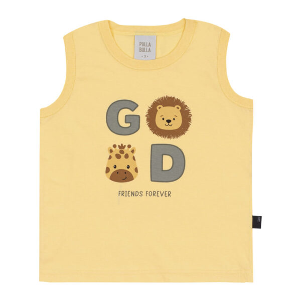 Regata Amarelo Primeiros Passos Pulla Bulla Menino - 53350-1346