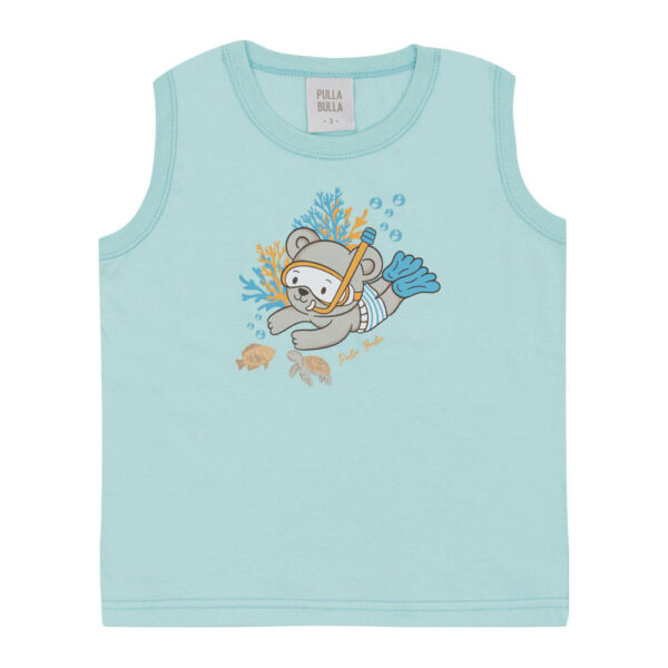 Regata Azul Primeiros Passos Pulla Bulla Menino - 53351-1364