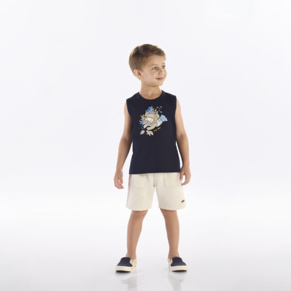 Regata Marinho Primeiros Passos Pulla Bulla Menino - 53351-58