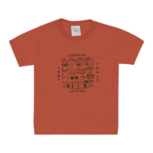 Camiseta Vermelho Primeiros Passos Pulla Bulla Menino - 53356-1137