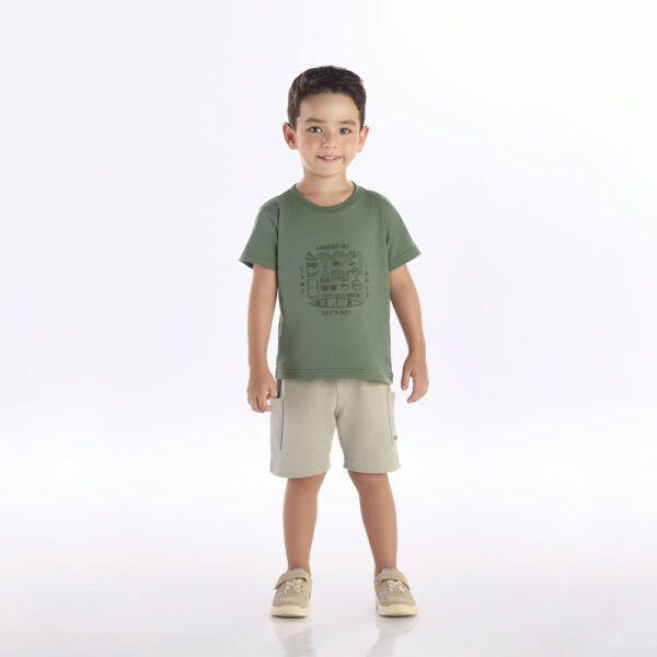 Camiseta Verde Primeiros Passos Pulla Bulla Menino - 53356-63