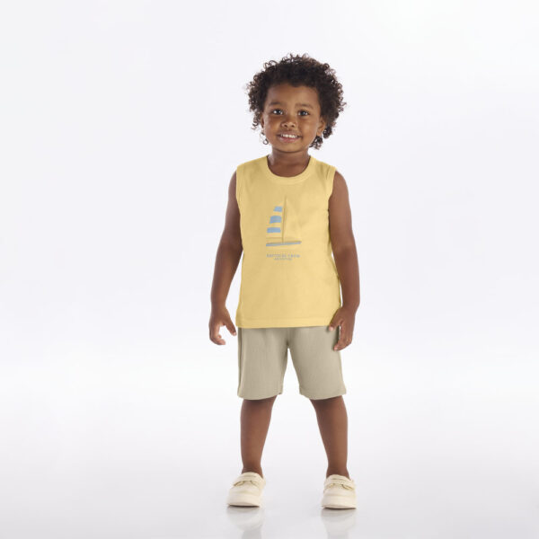 Conjunto Amarelo Primeiros Passos Pulla Bulla Menino - 53369-1346