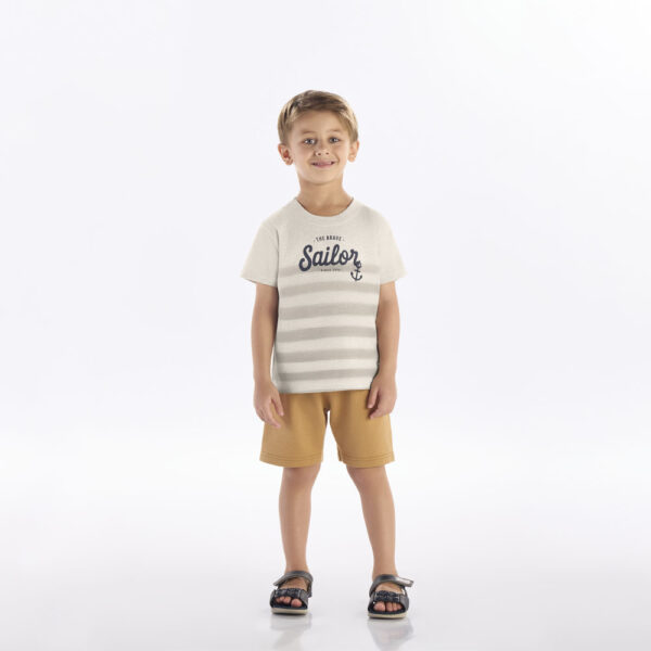 Conjunto Mescla Primeiros Passos Pulla Bulla Menino - 53372-60