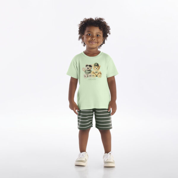 Conjunto Verde Primeiros Passos Pulla Bulla Menino - 53376-1262