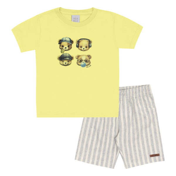 Conjunto Verde Primeiros Passos Pulla Bulla Menino - 53379-473