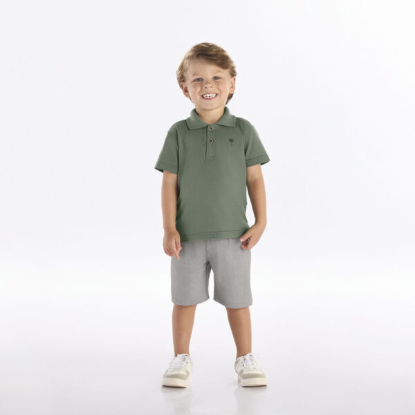 Conjunto Verde Primeiros Passos Pulla Bulla Menino - 53380-63