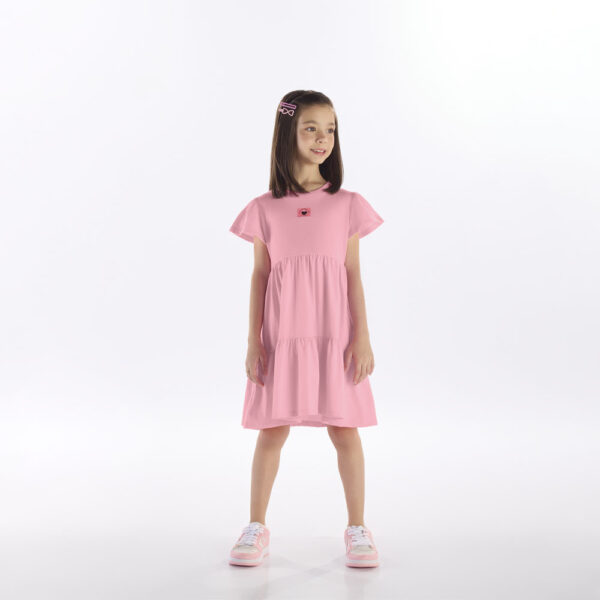 Vestido Rosa Infantil Pulla Bulla Menina - 53421-1371
