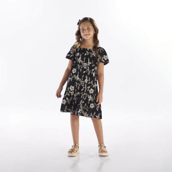 Vestido Preto Infantil Pulla Bulla Menina - 53423-51