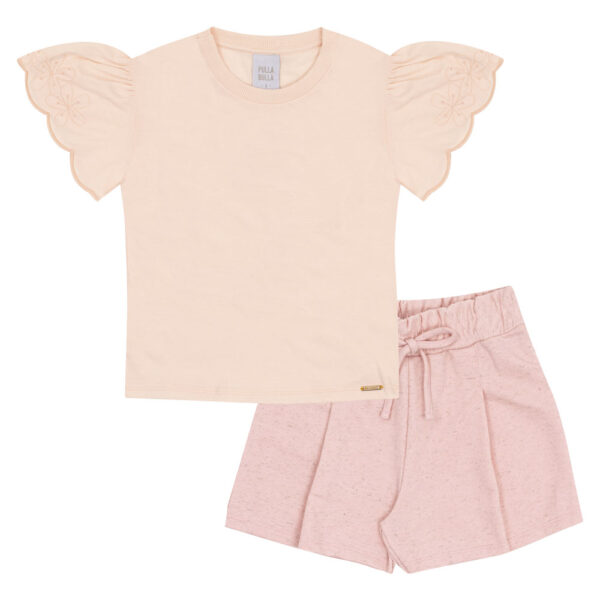Conjunto Rosa Infantil Pulla Bulla Menina - 53430-1298