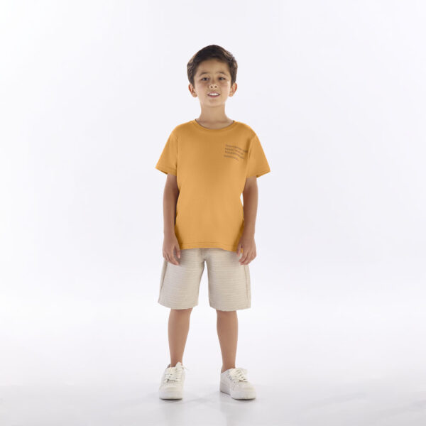 Camiseta Bege Infantil Pulla Bulla Menino - 53455-595