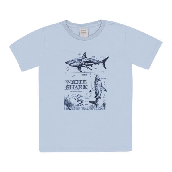 Camiseta Azul Infantil Pulla Bulla Menino - 53457-904