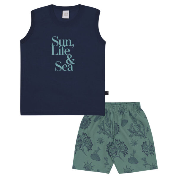 Conjunto Marinho Infantil Pulla Bulla Menino - 53470-58