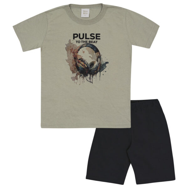 Conjunto Marrom Infantil Pulla Bulla Menino - 53476-1350