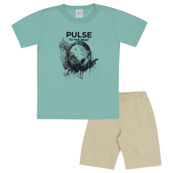 Conjunto Verde Infantil Pulla Bulla Menino - 53476-348