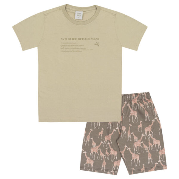 Conjunto Marrom Infantil Pulla Bulla Menino - 53478-1345