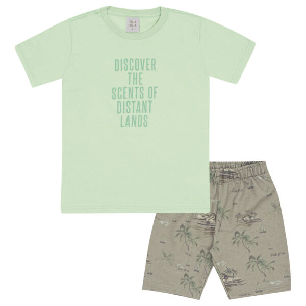 Conjunto Verde Infantil Pulla Bulla Menino - 53482-1262