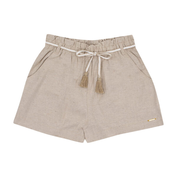 Short Bege Juvenil Pulla Bulla Menina - 53516-1288
