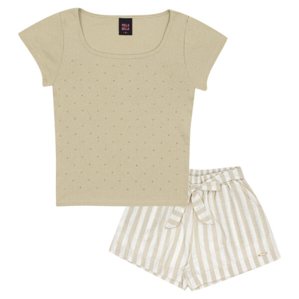 Conjunto Verde Juvenil Pulla Bulla Menina - 53523-1345