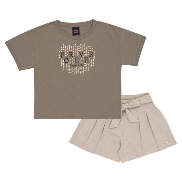 Conjunto Verde Juvenil Pulla Bulla Menina - 53526-1276