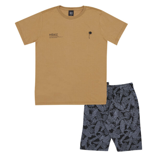 Conjunto Marrom Juvenil Pulla Bulla Menino - 53571-922
