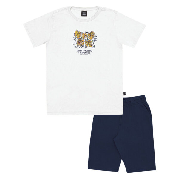 Conjunto Branco Juvenil Pulla Bulla Menino - 53573-3