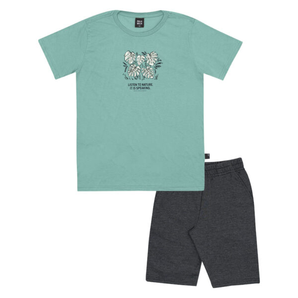 Conjunto Verde Juvenil Pulla Bulla Menino - 53573-348