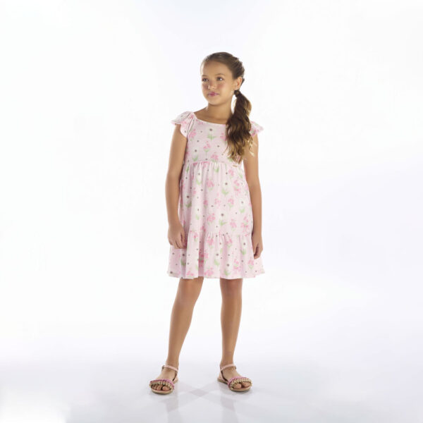Vestido Infantil Menina - Rosa - 52316-1265